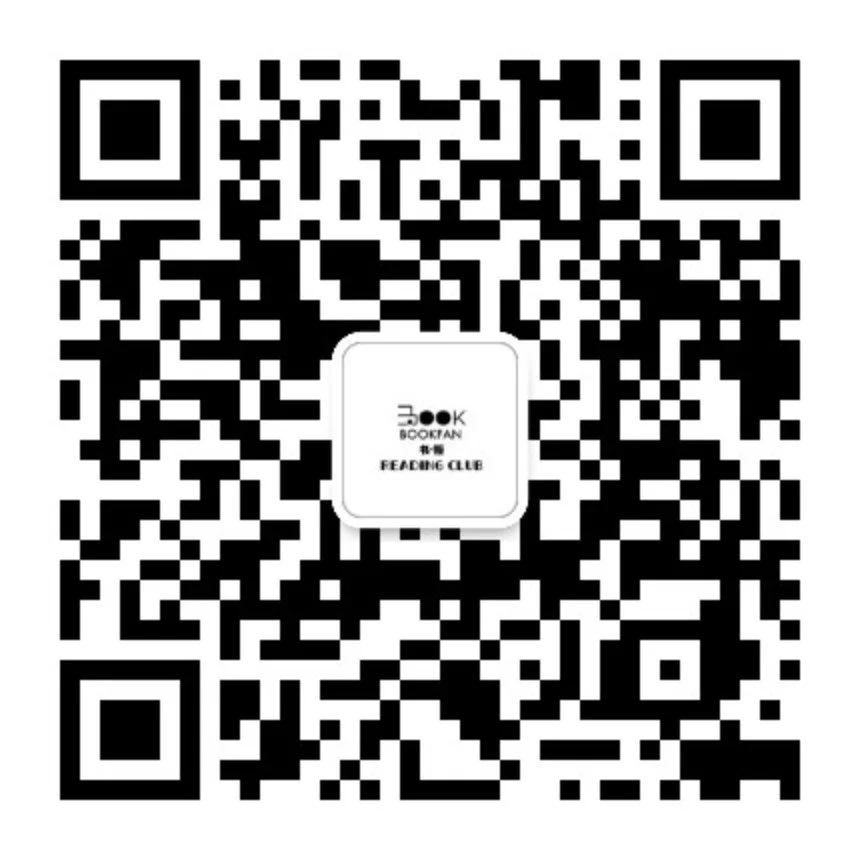 QR code with small centered text that reads 'BOOK' and 'READING CLUB'