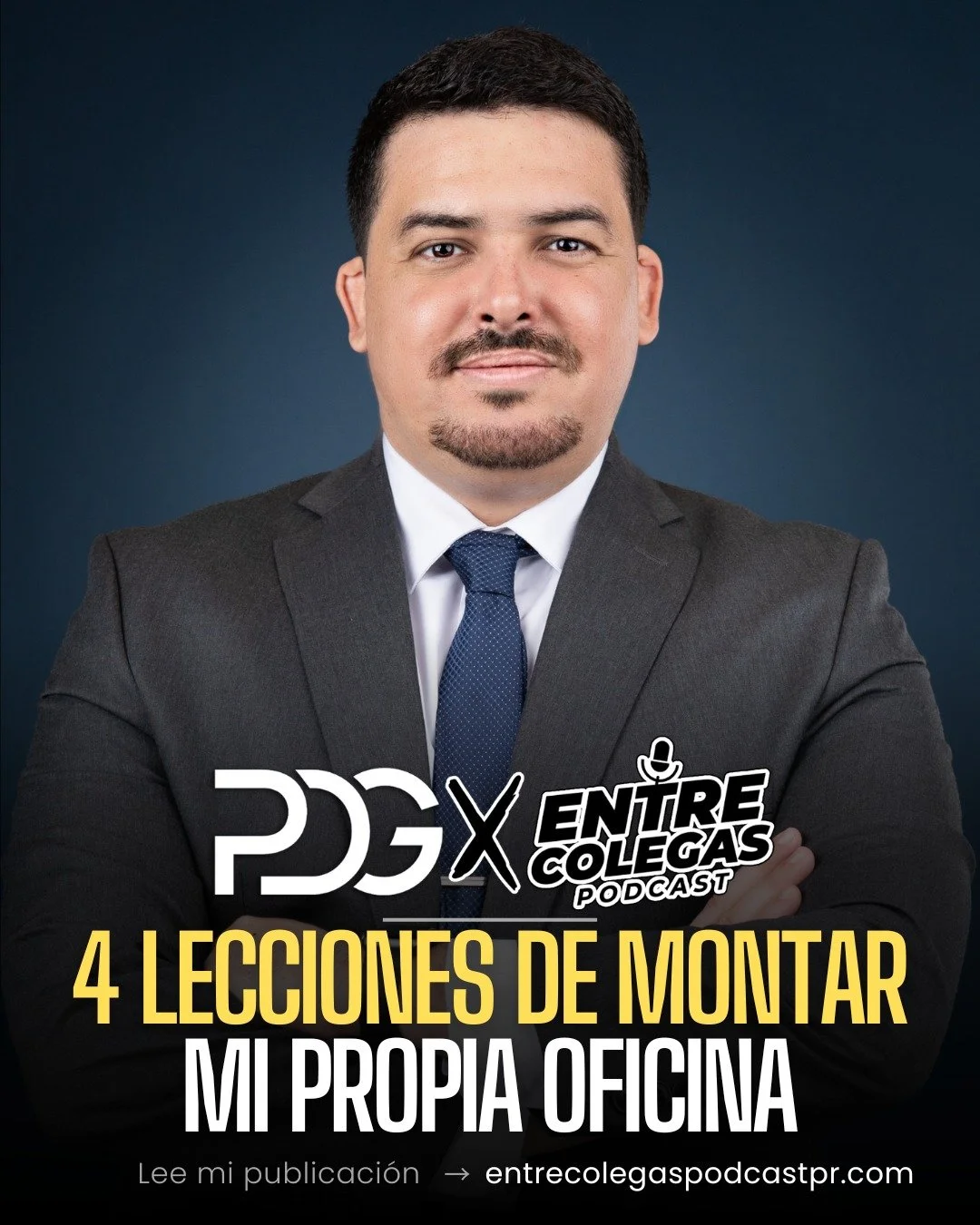 Agradecido a @entrecolegaspodcastpr por publicar mi escrito: &ldquo;Cuatro (4) Lecciones de Montar mi Propia Oficina&rdquo; ⚖️

Es una reflexi&oacute;n personal sobre lo que he aprendido en estos primeros meses de pr&aacute;ctica privada. ✍️

Pueden 