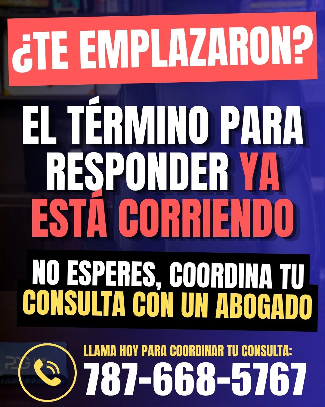 &iquest;Te emplazaron? No lo dejes para despu&eacute;s. ⚖️ 

Desde que recibes un emplazamiento, el t&eacute;rmino para responder comienza a correr. Ignorarlo puede traer consecuencias serias, incluyendo que se dicte una sentencia en tu contra sin qu