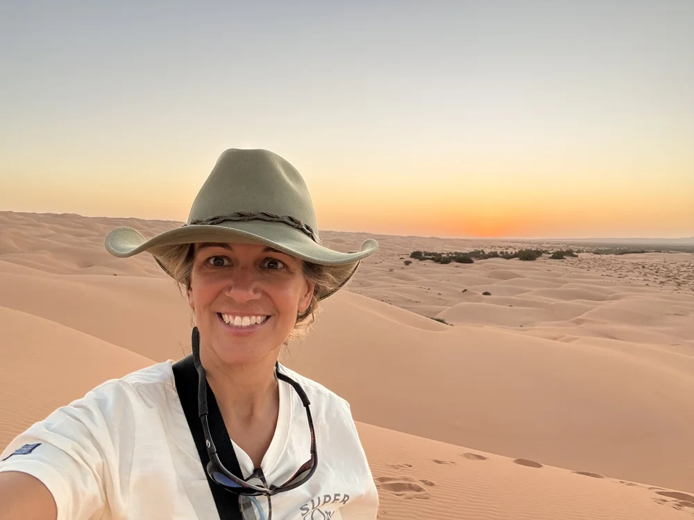 On the dunes at first light