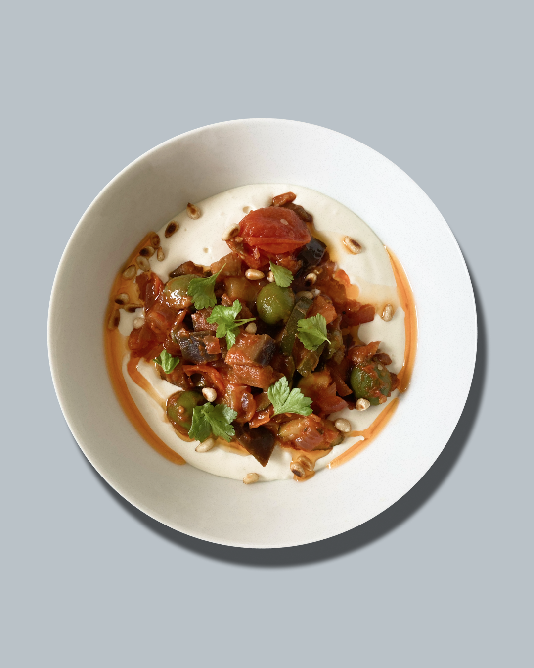 One-Pan Wonder Caponata with Whipped Feta