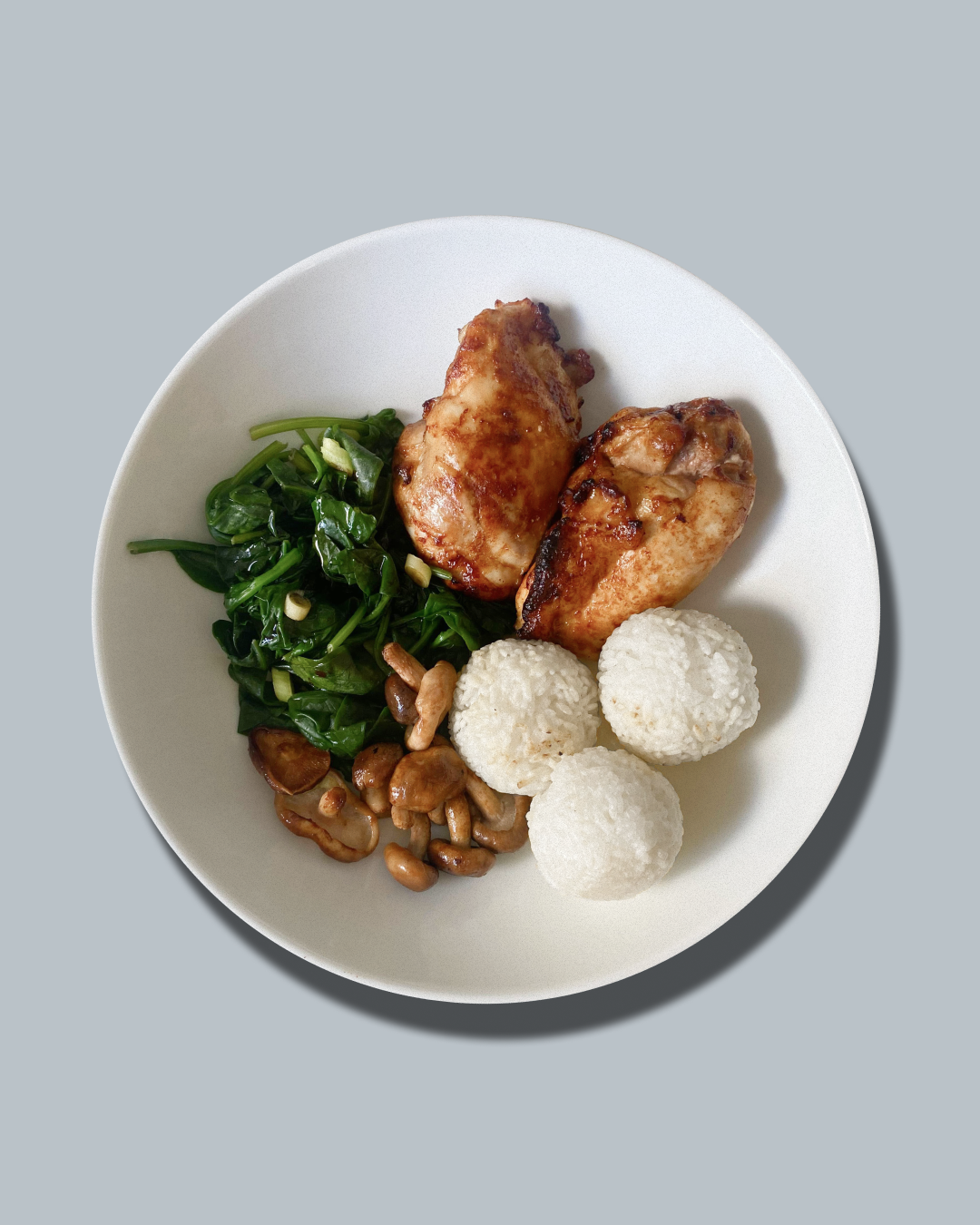 Gochujang Chicken with Crispy Rice Balls