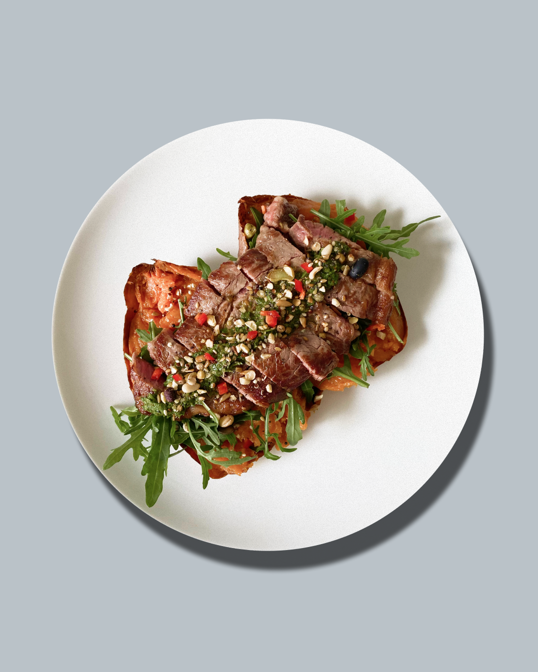 Steak Chimichurri &amp; Sweet Potato Jacket