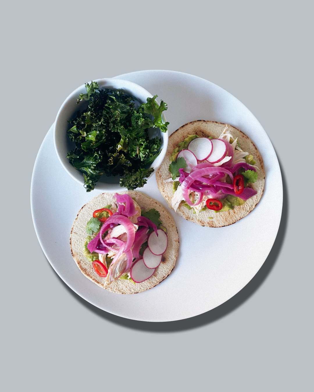 Golden Hour Cod Tacos &amp; Crispy Kale
