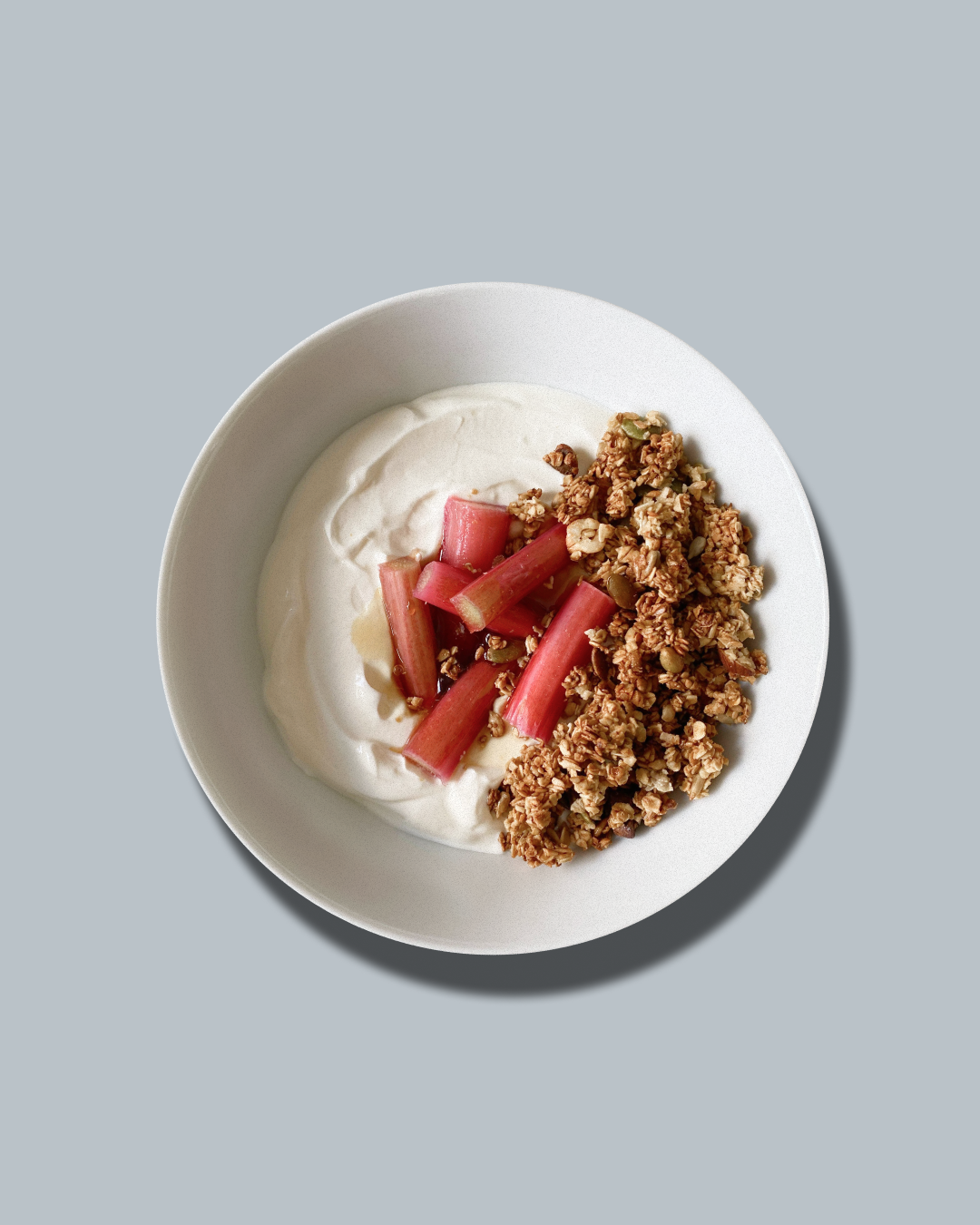 Rhubarb Blush Granola Bowl