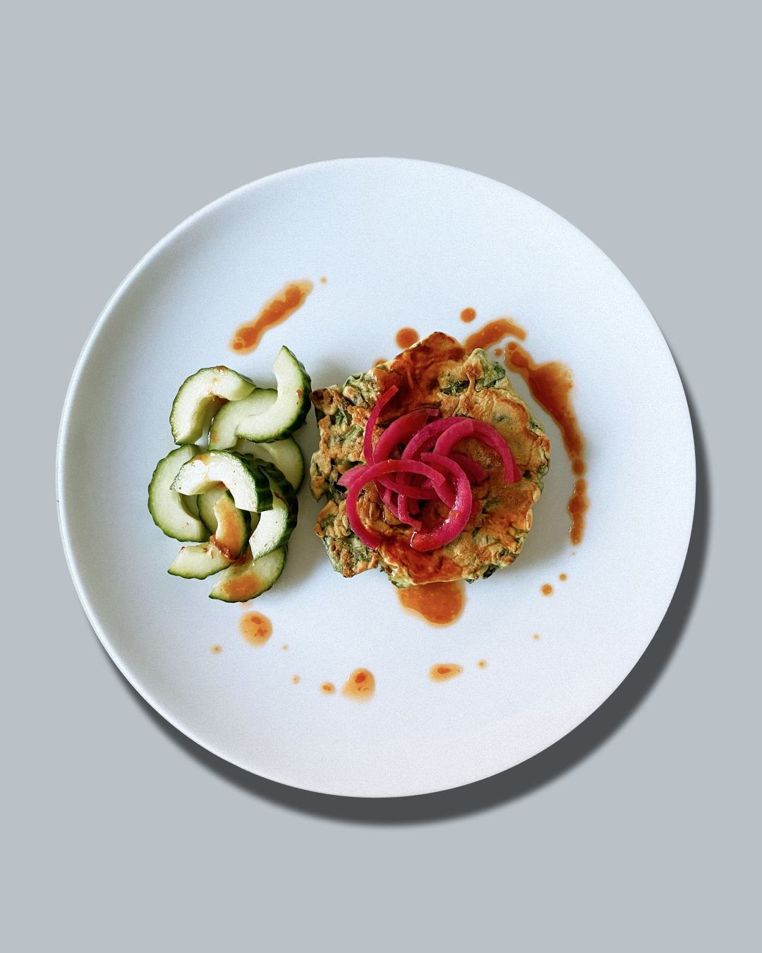 Okonomiyaki Pancake with Pickles