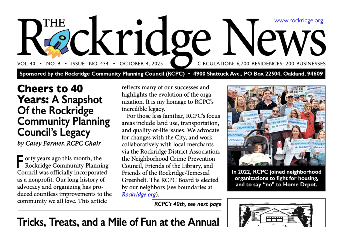 Update from the RCPC Board Regarding The Rockridge News Editor