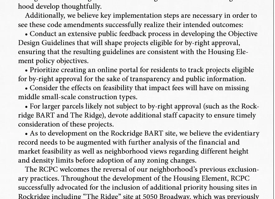 General Plan Updates Continue, RCPC Weighs In