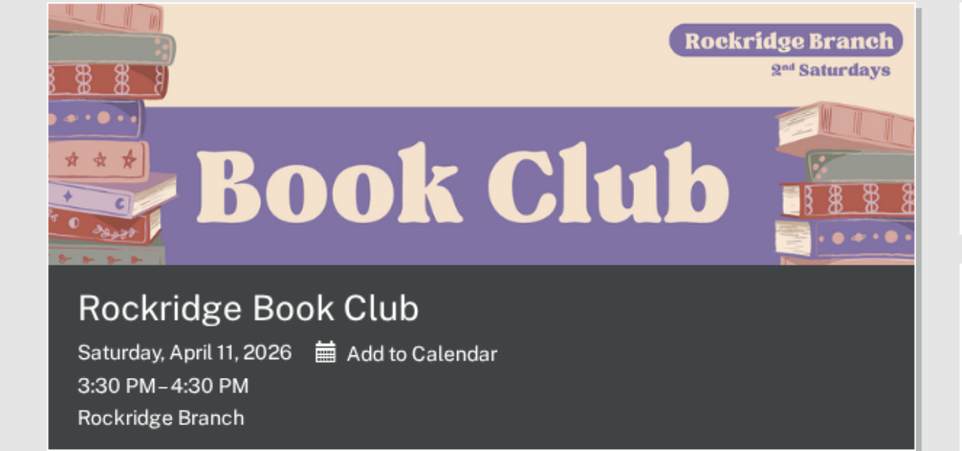 Rockridge Library Book Club