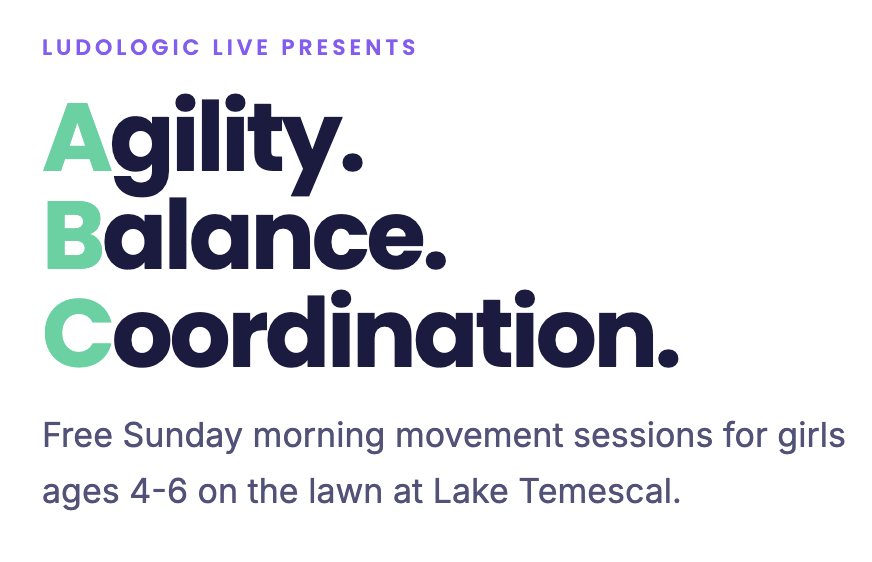 Free movement and sports sessions for girls at Lake Temescal 