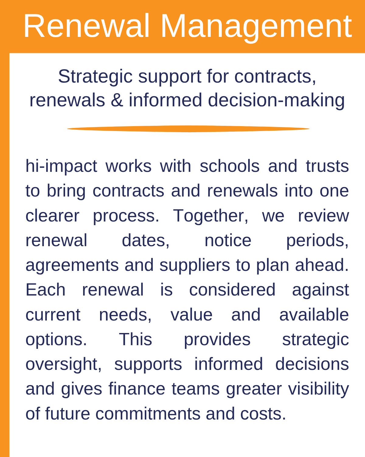Renewal Management