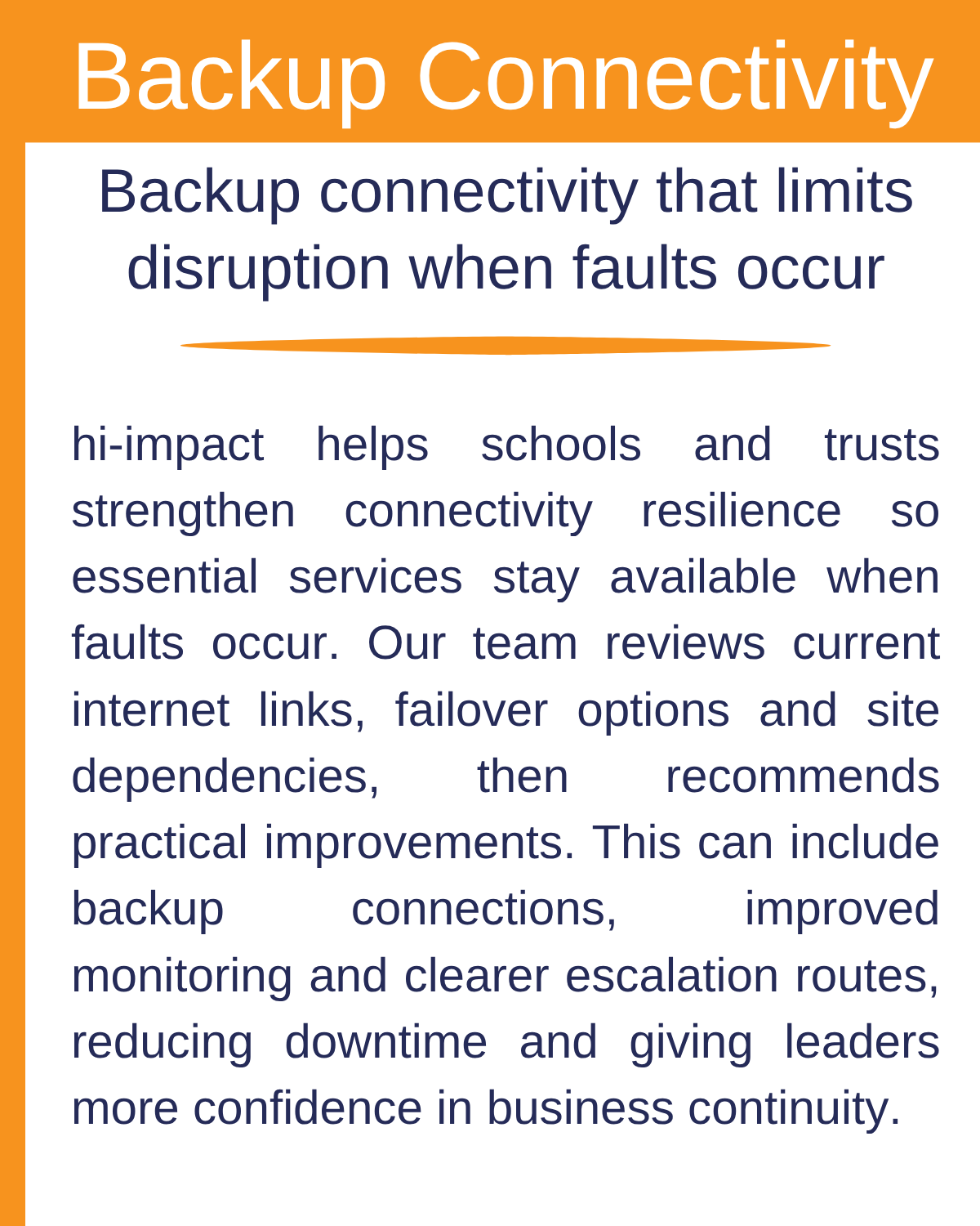 Backup Connectivity