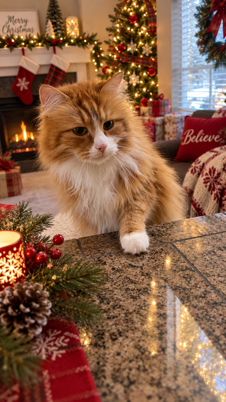 Cat receiving professional in-home pet-sitting care during holiday travel in Erie, Colorado