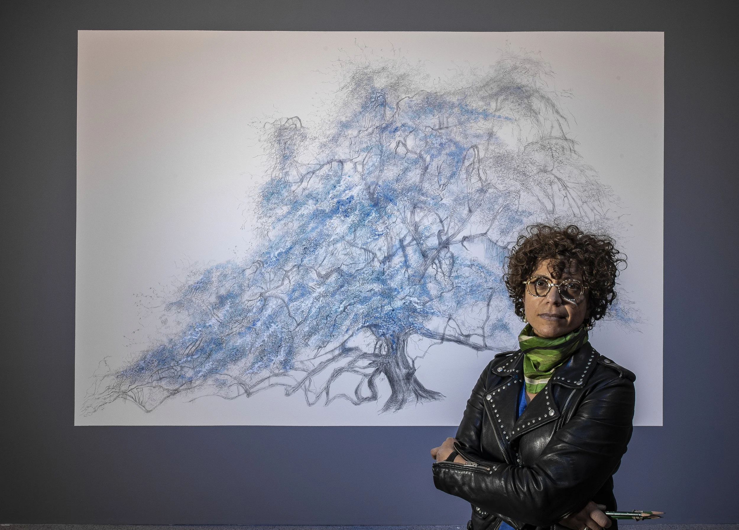 Avish Khebrehzadeh-Tree of Life in Blue-2021