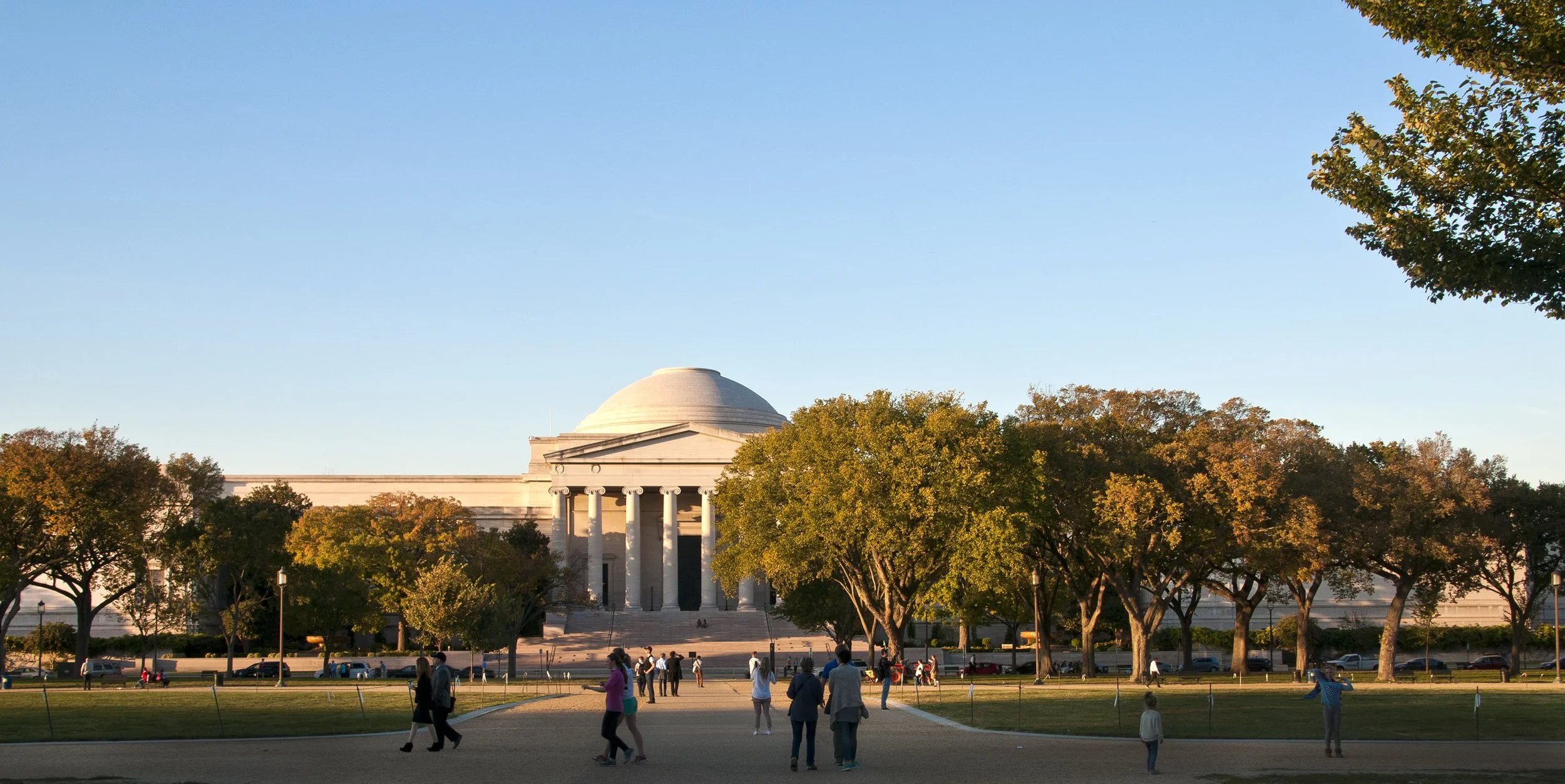West Building at sunset
