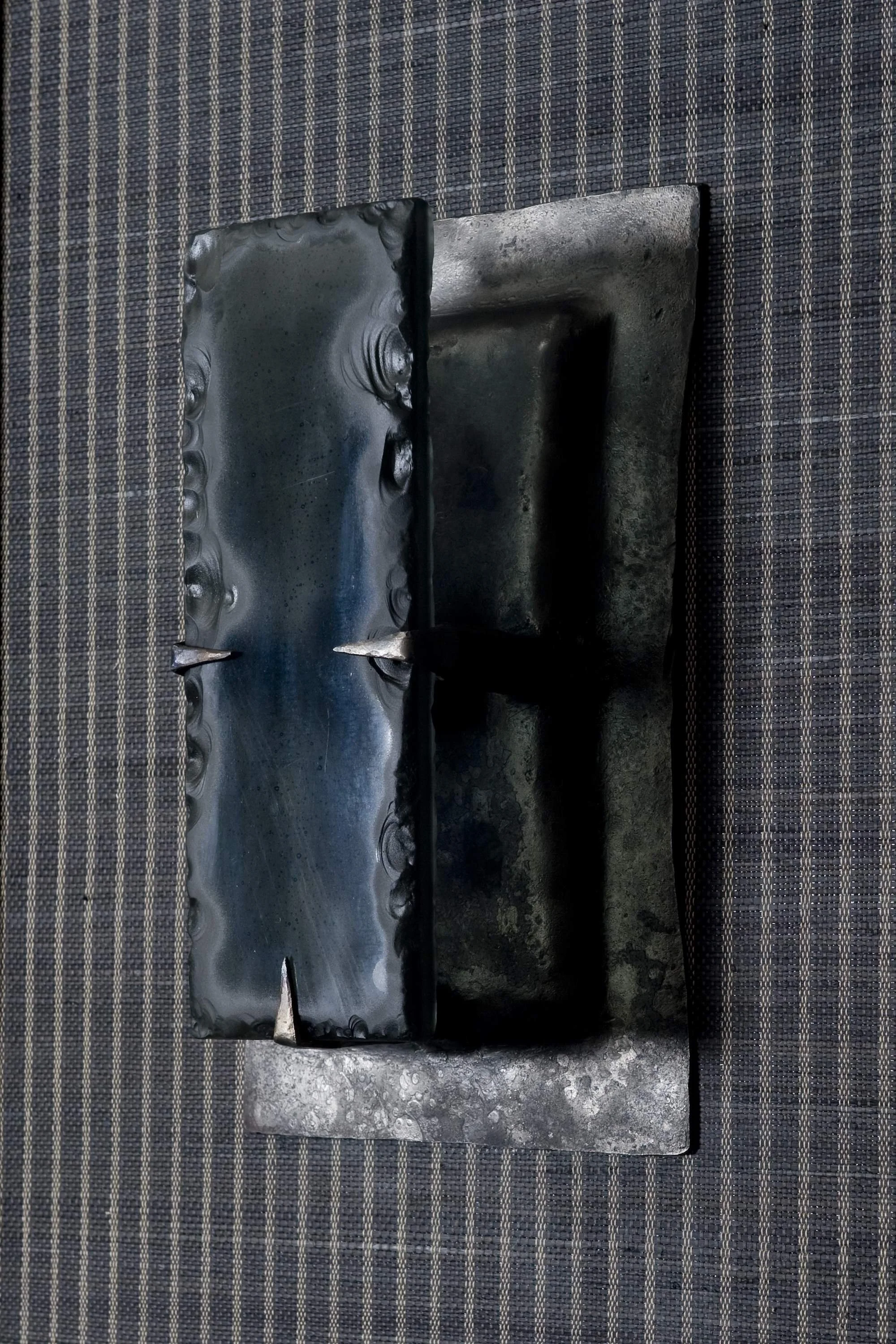 Chisseled Cast Glass Sconce.jpg