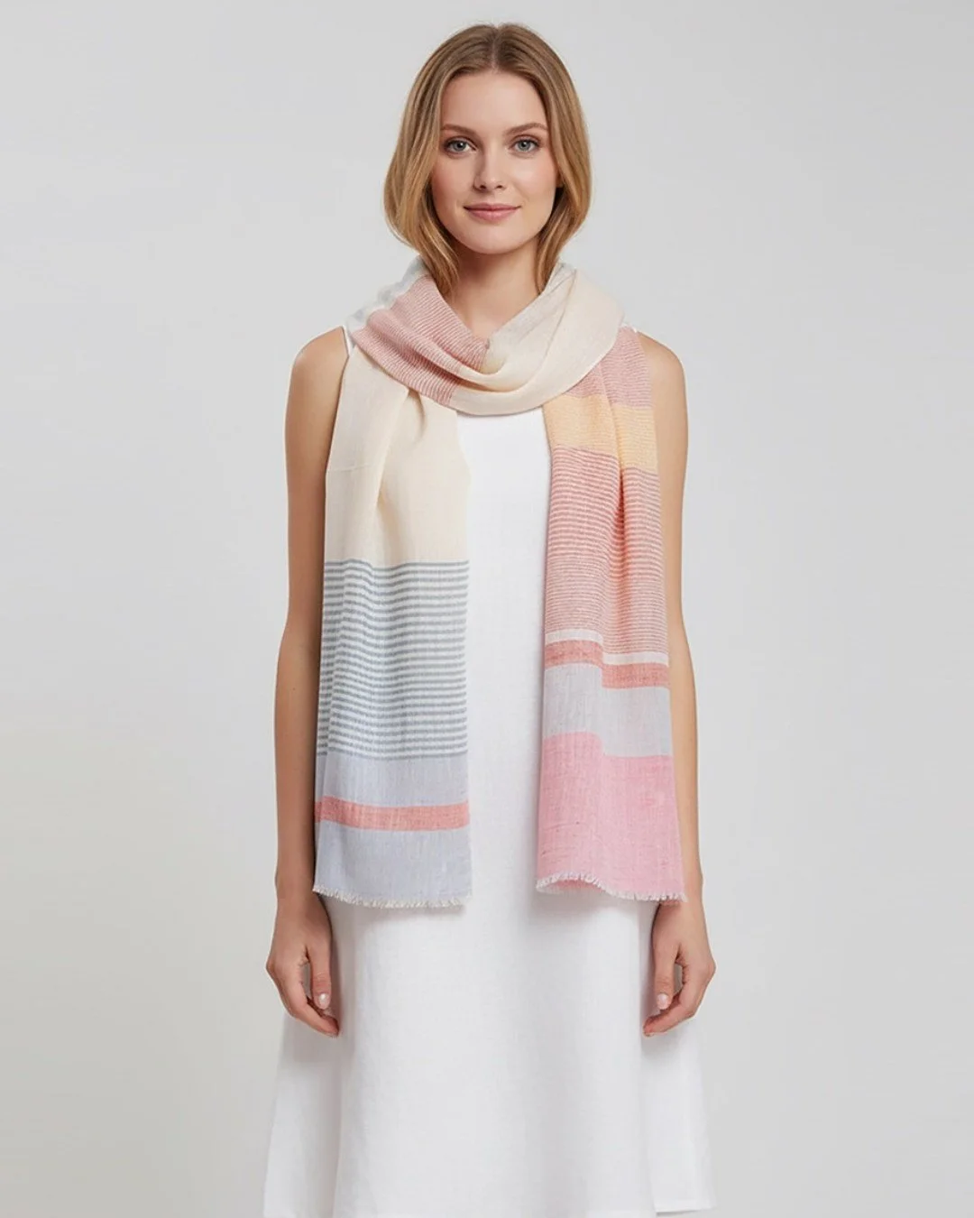 Handwoven linen scarves from Bengal &mdash; light, breathable, and timelessly elegant. Crafted by skilled artisans, each piece carries the poetry of heritage and the refinement of contemporary luxury. Find us @ShoppeObject #NYC Booth # 3-C233.
#Sadhu