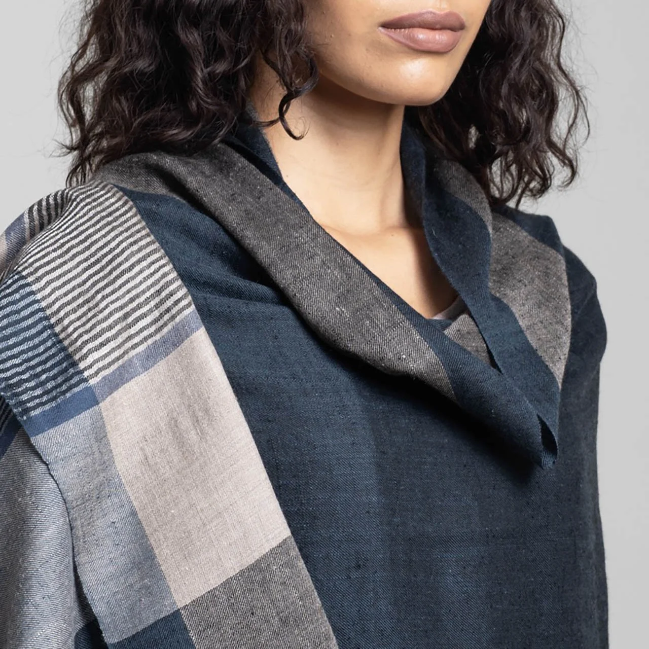 Silent Fjord Cashmere Handwoven Shawl