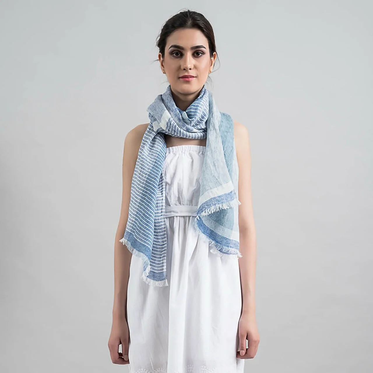 Summer Loom Handwoven Linen Scarf