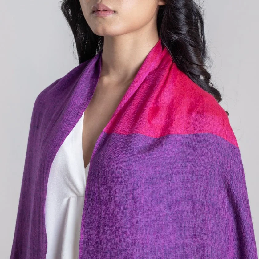 Electric Garden Handwoven Cashmere Scarf