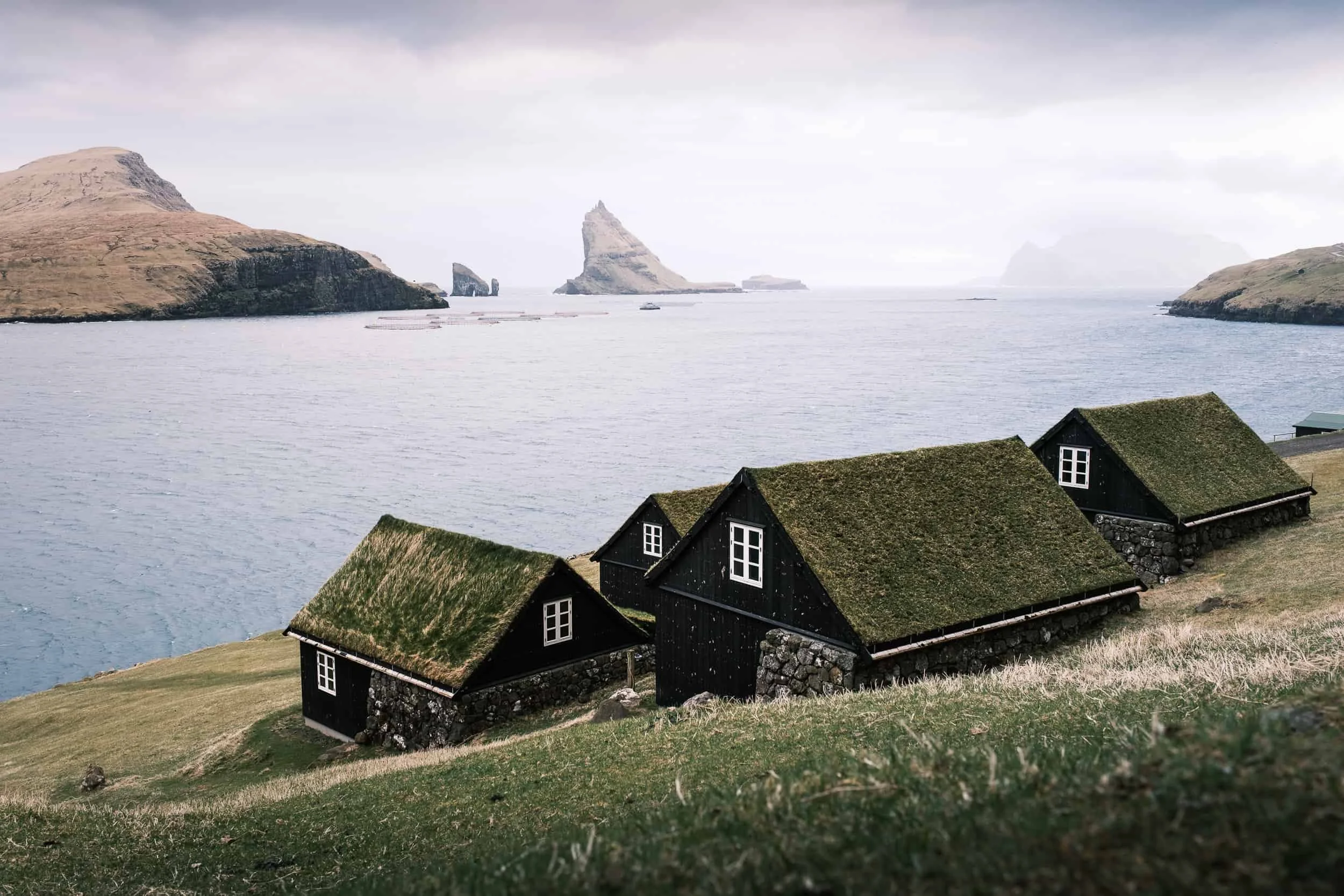 Vernacular architecture: turf-roofed houses, a visual story about the authenticity of the Faroe Islands.