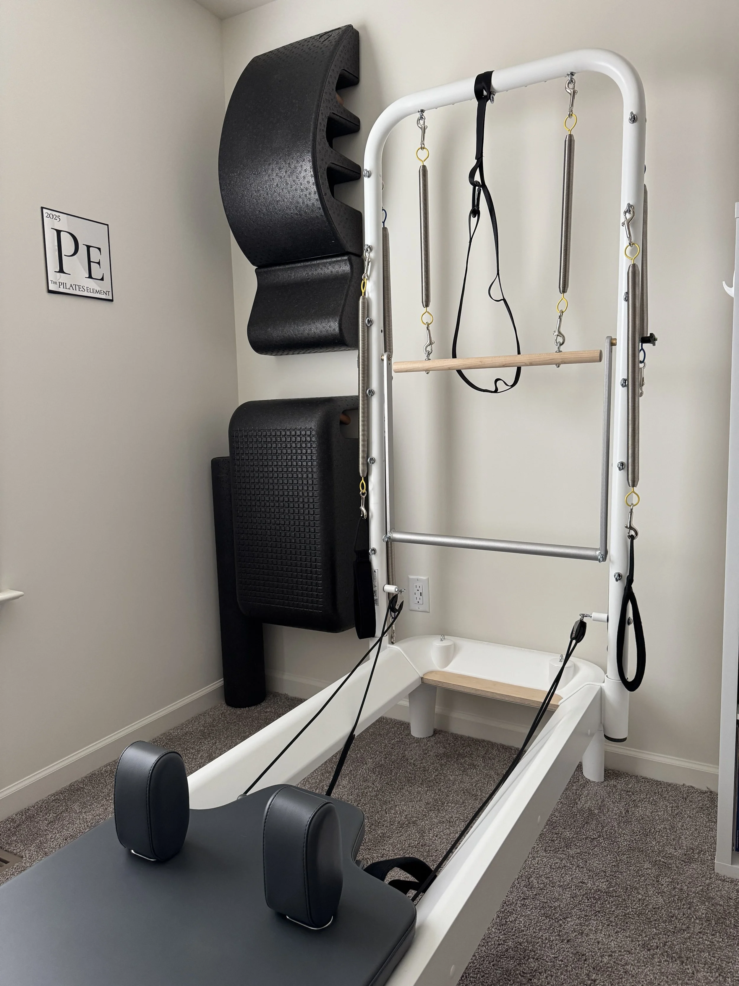 Pilates reformer/tower and props