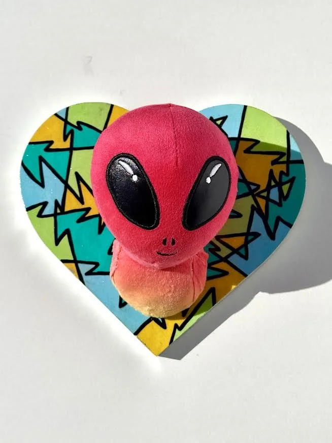 Alien Hearts Plaques Set of Two