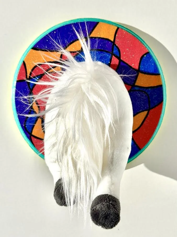 White Horse Tail Plaque