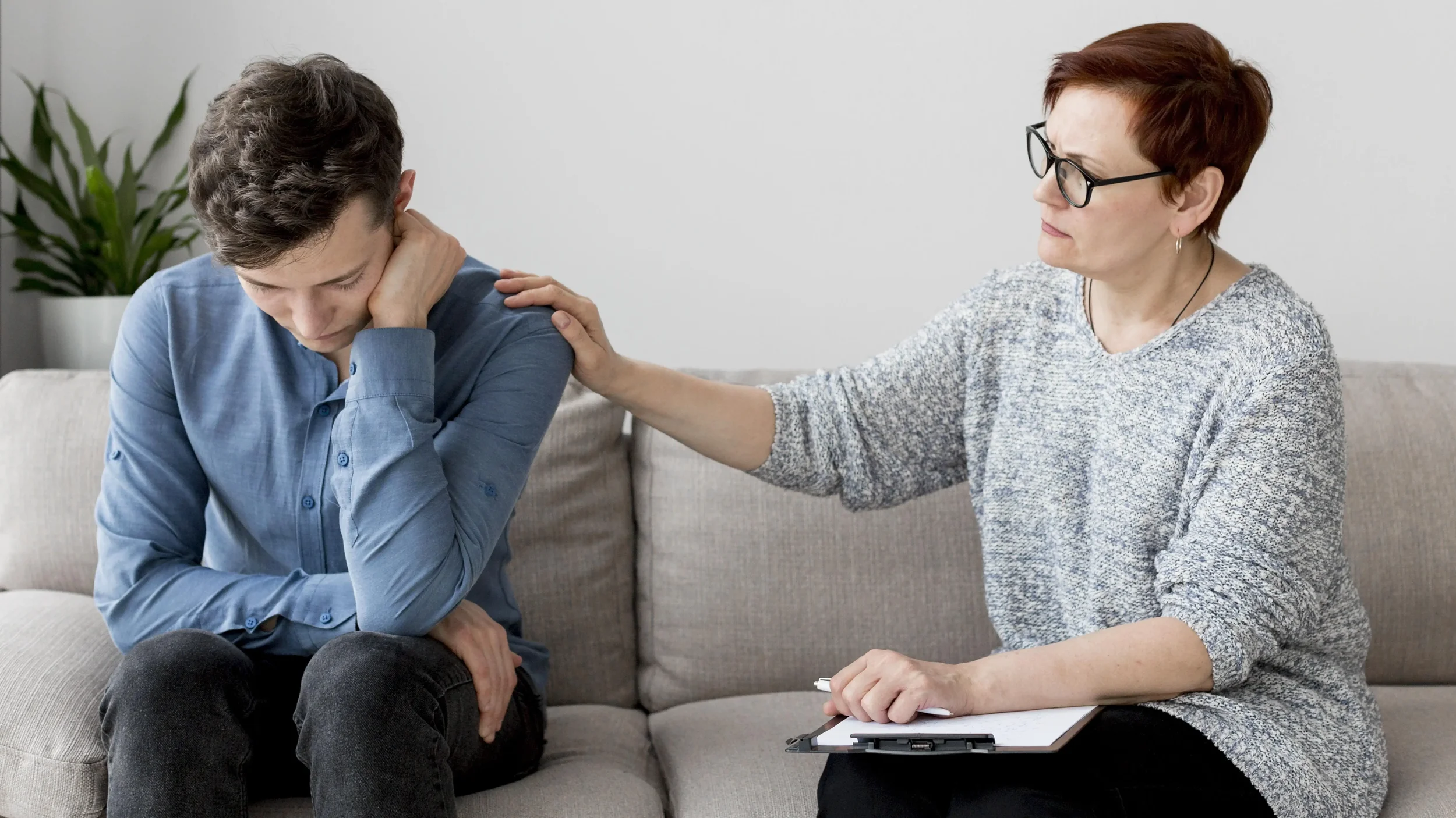A late-diagnosed adult with his therapist - Dragonfly Counseling