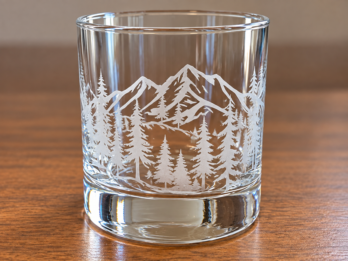Etched Rocks Whisky Glasses
