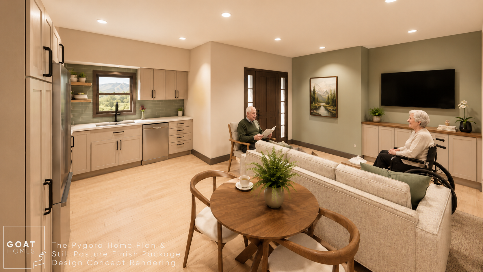 Kitchen, Dining &amp; Living Space