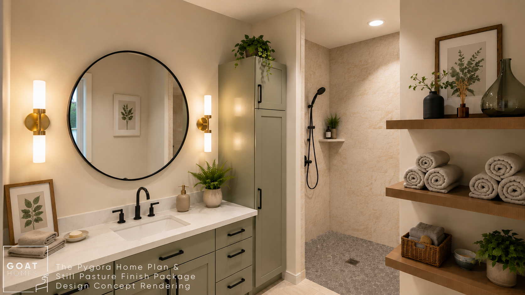Curbless Roll-In Shower