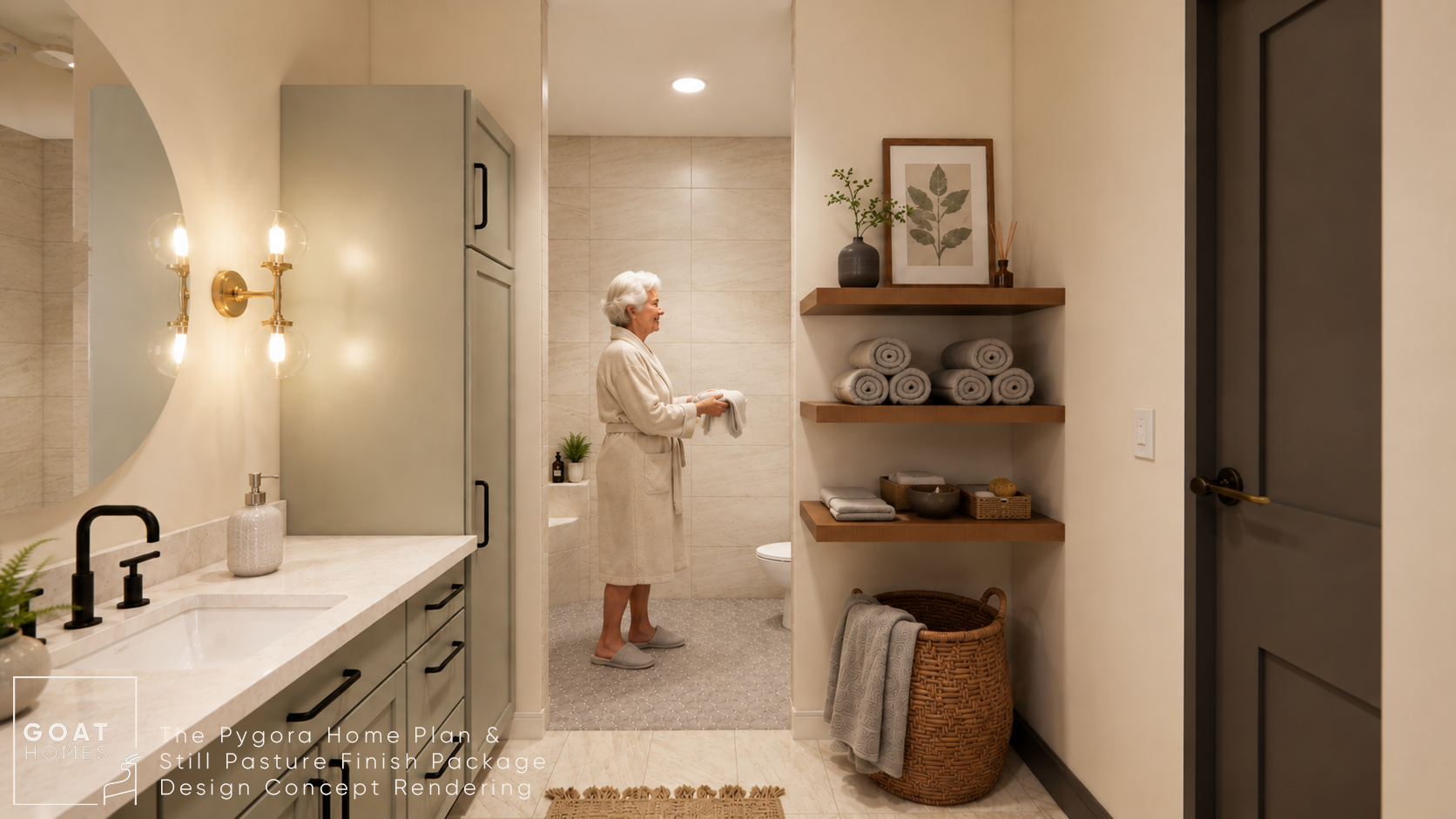 Accessible Bathroom &amp; Roll-In Shower