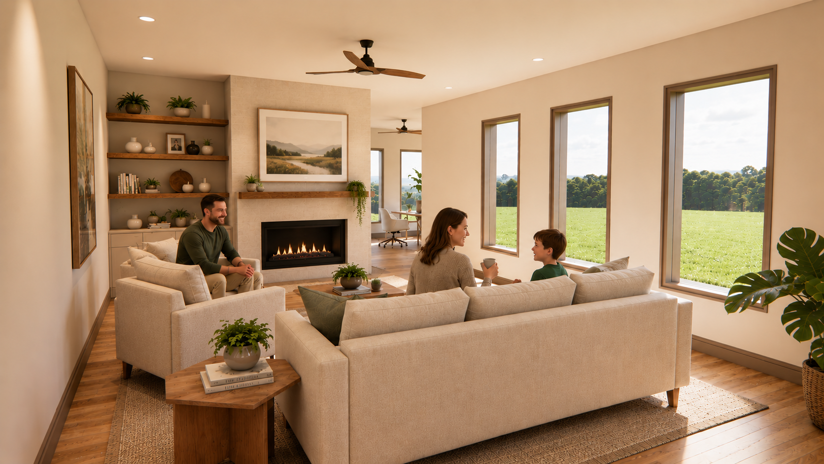 Cashmere Home Plan | Living Room