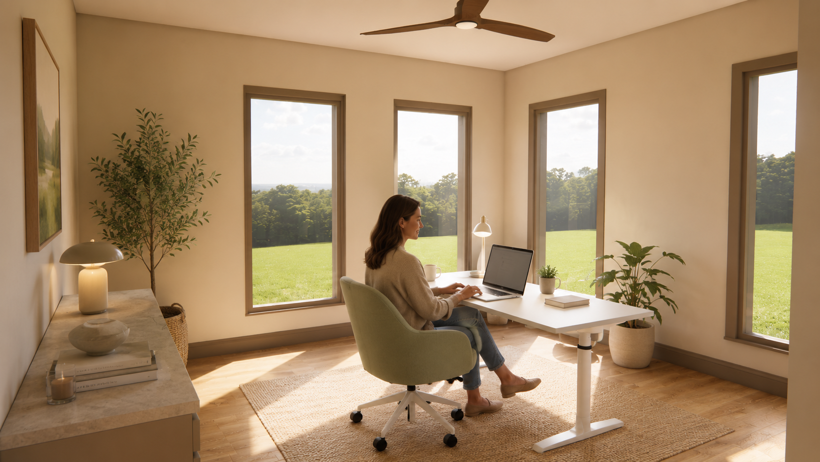 Cashmere Home Plan | Home Office