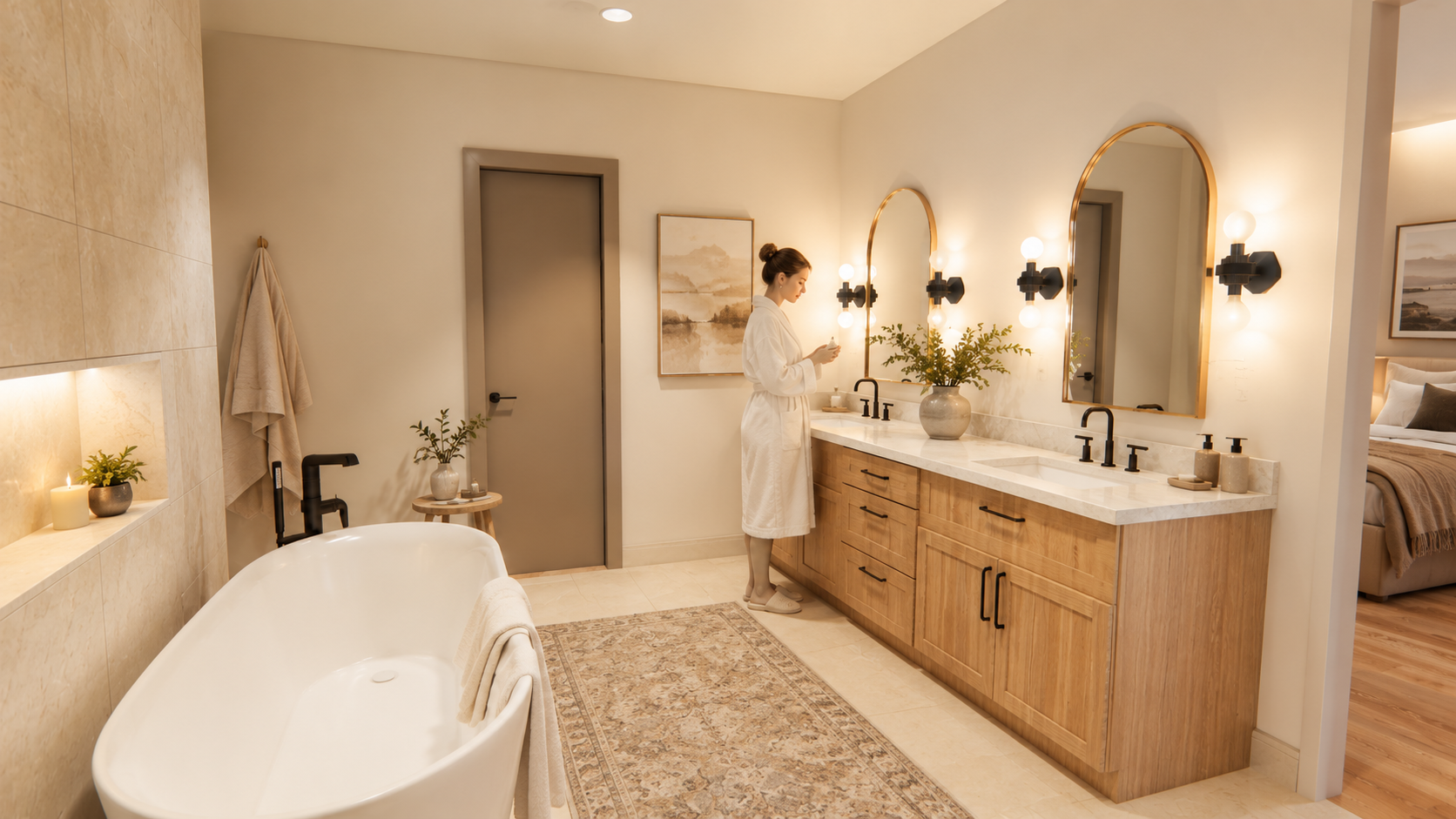 Cashmere Home Plan | Primary Bathroom