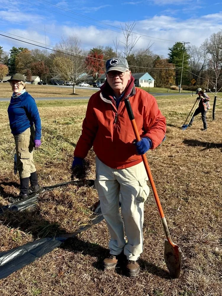 John Feather working on Soldiers Field