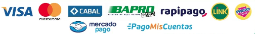 Formas de pago habilitadas