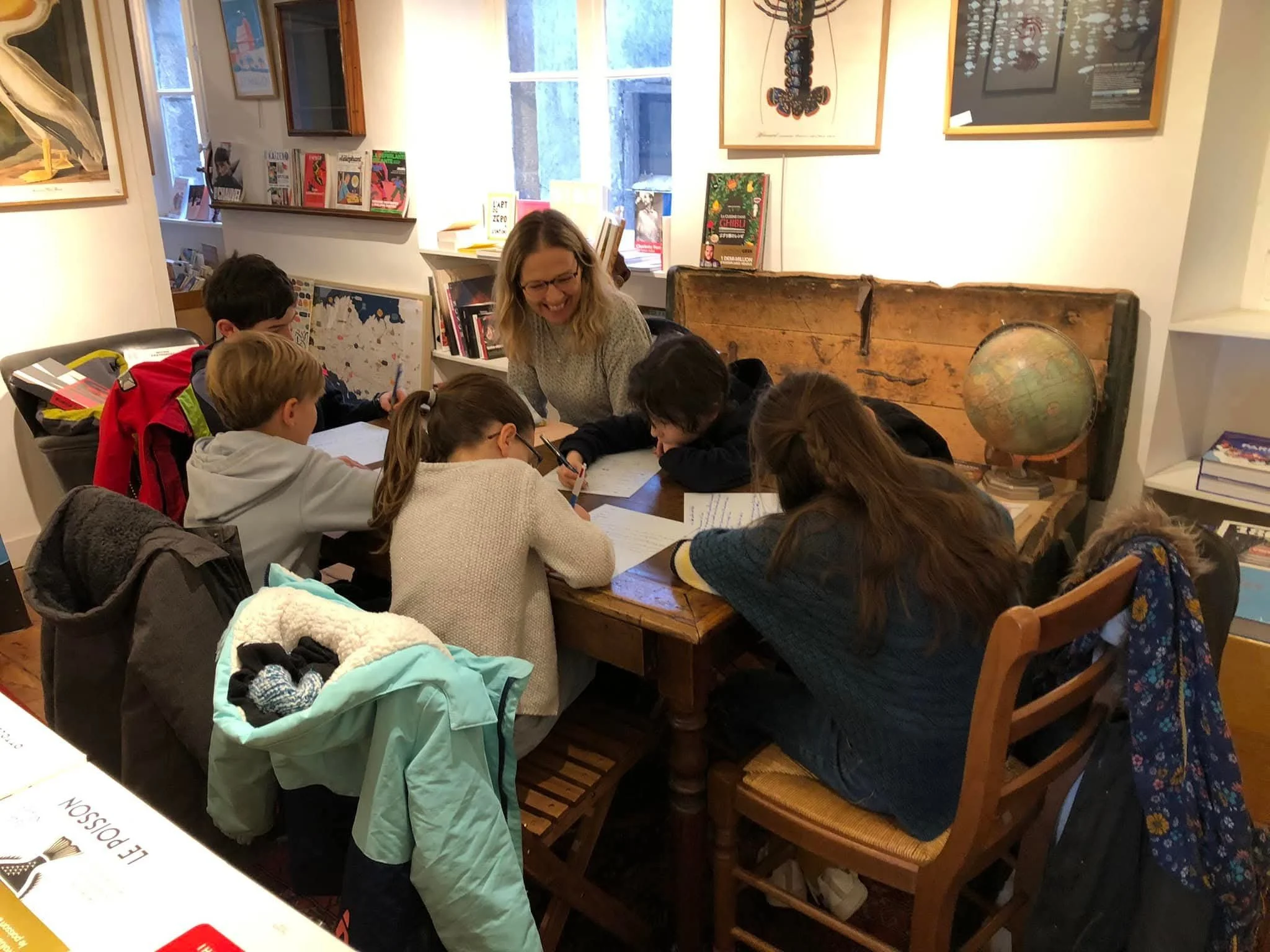 Atelier d'écriture enfant à la librairie de la Droguerie de Marine à Saint-Malo