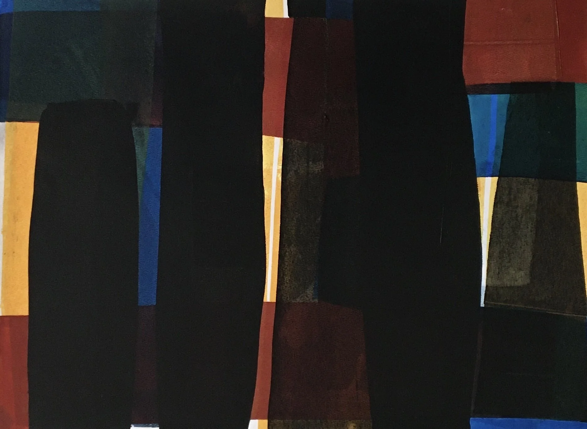 composition no.6  18 x 24  acrylic on paper