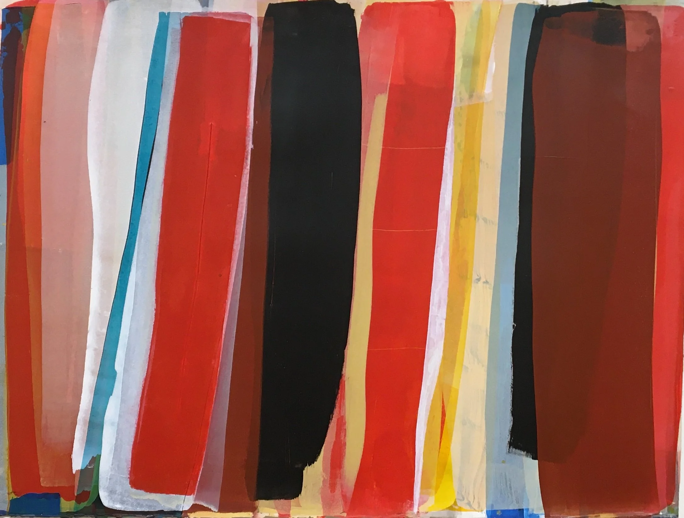 no.16 color fields 22 X 30 acrylic on paper 