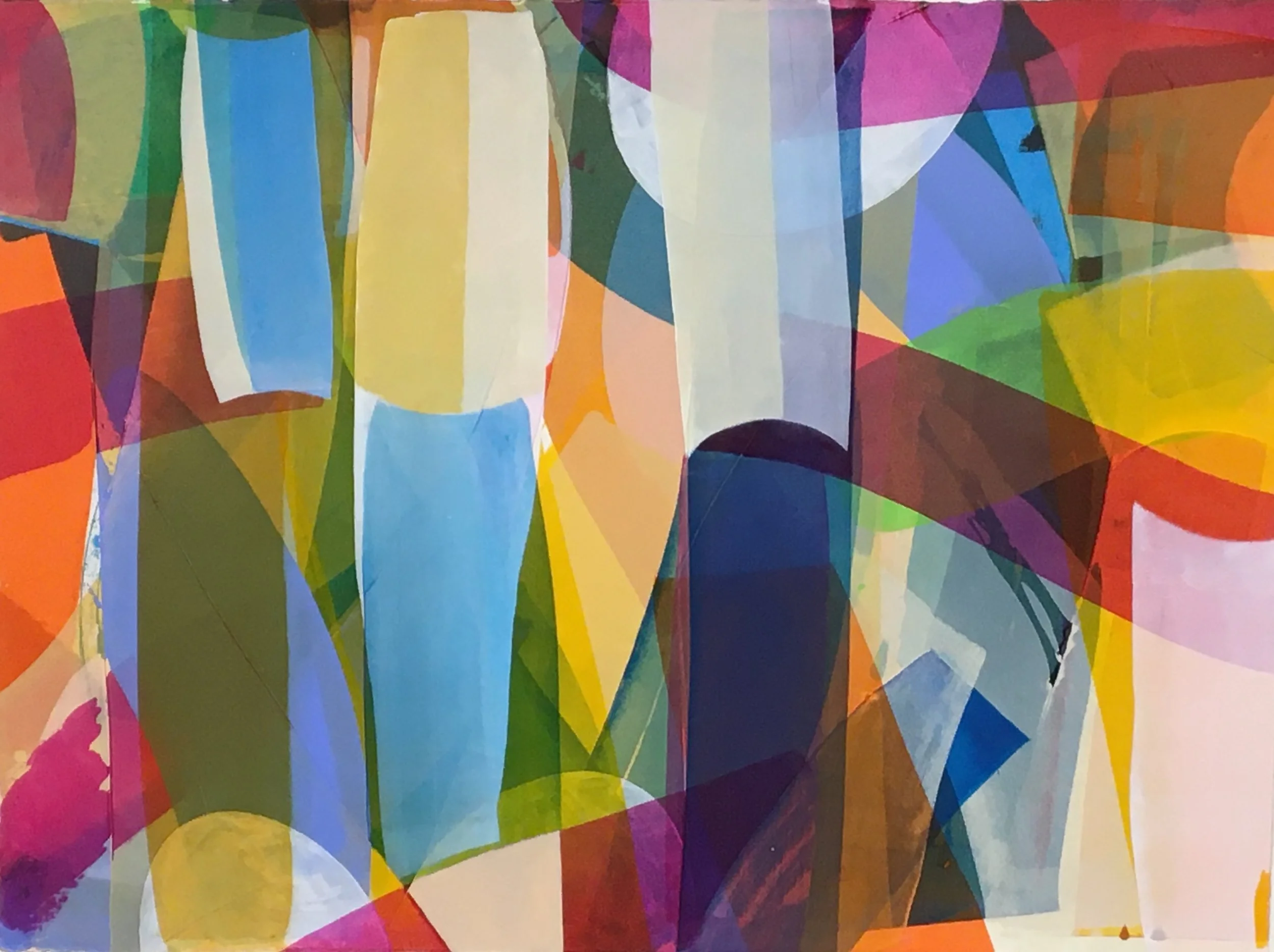 no.1 color fields 22 X 30 acrylic on paper 