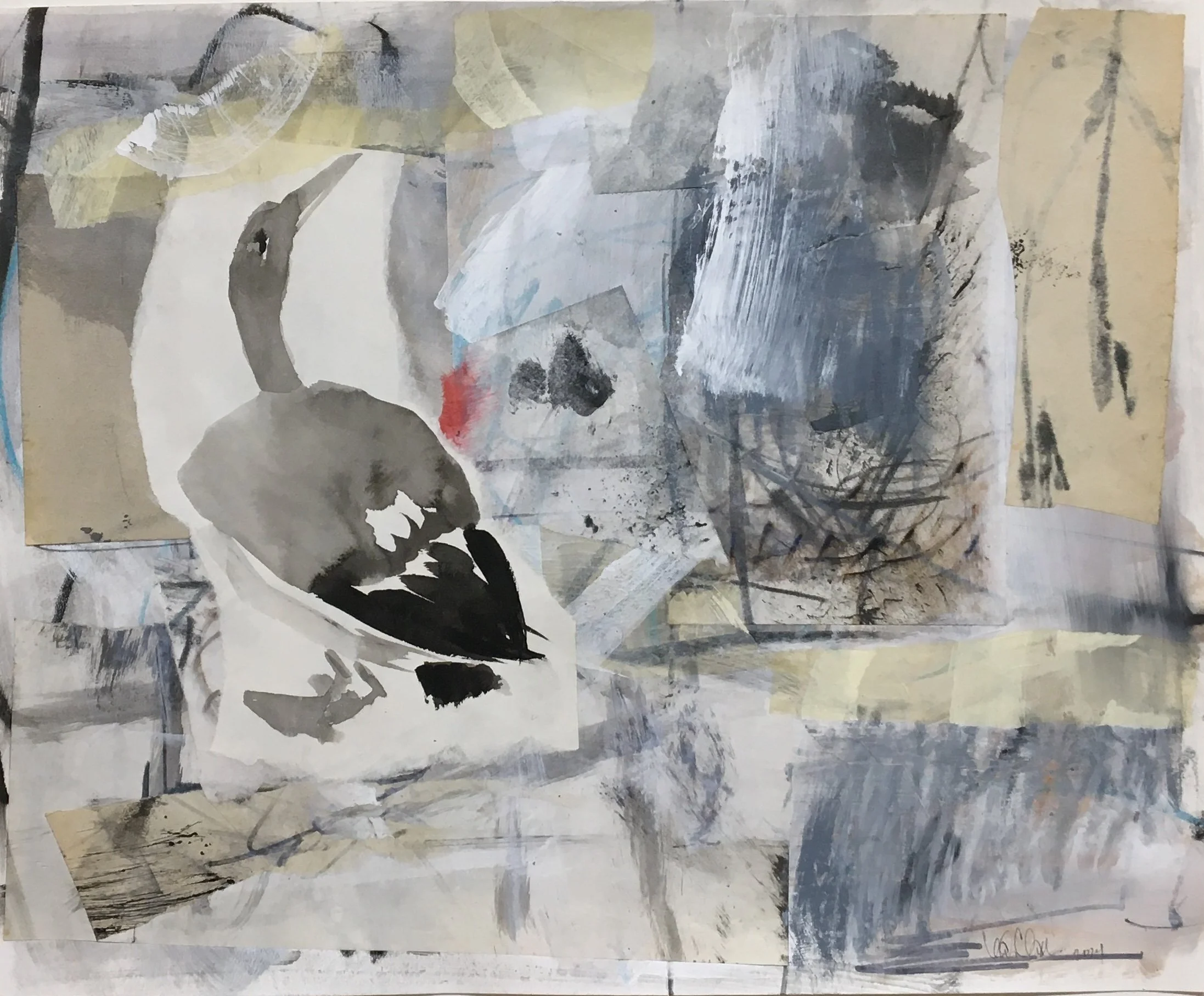 no.1 collage 14x17 on paper