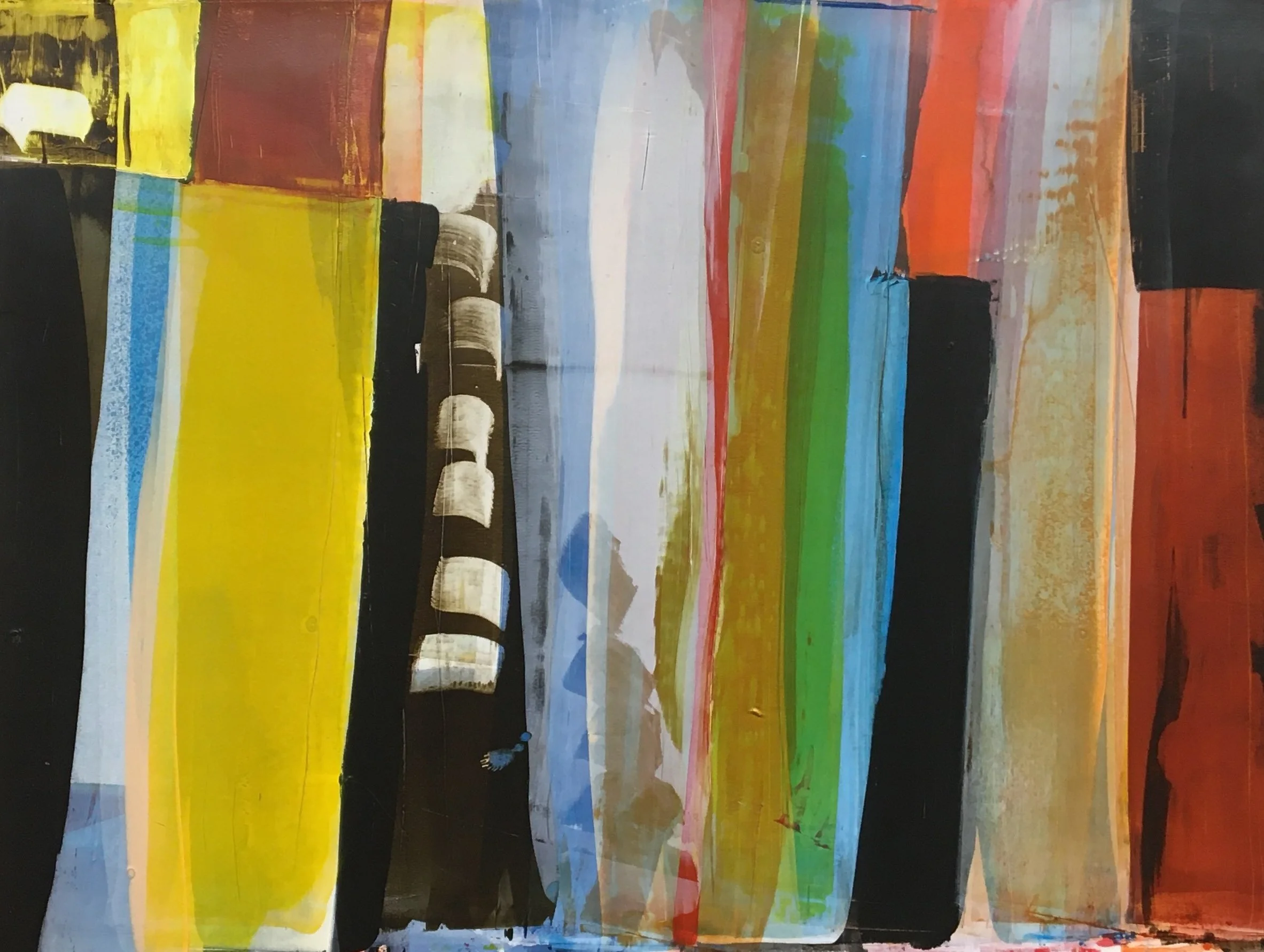 no.11 color fields 22 X 30 acrylic on paper 