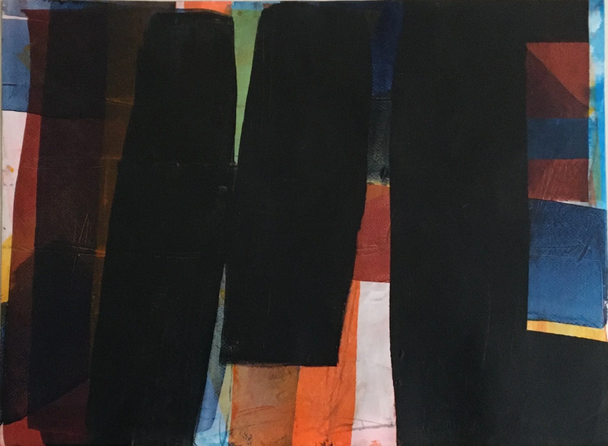 composition no. 1  18 x 24  acrylic on paper
