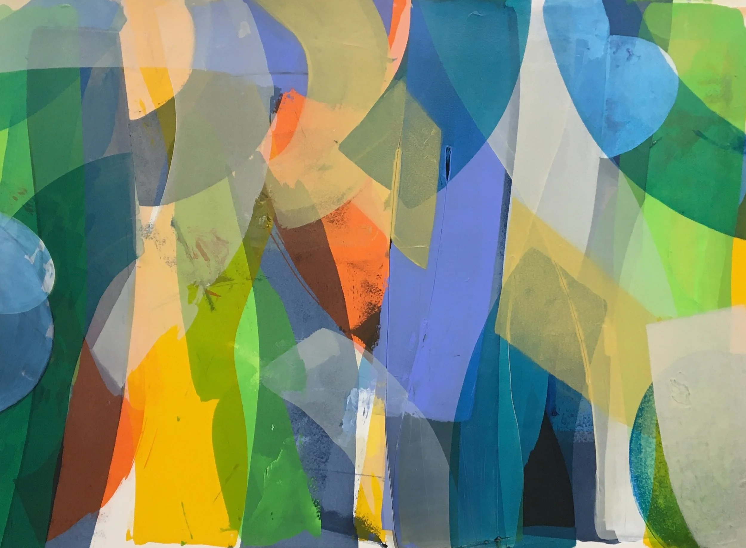 no.8 color fields 22 X 30 acrylic on paper 