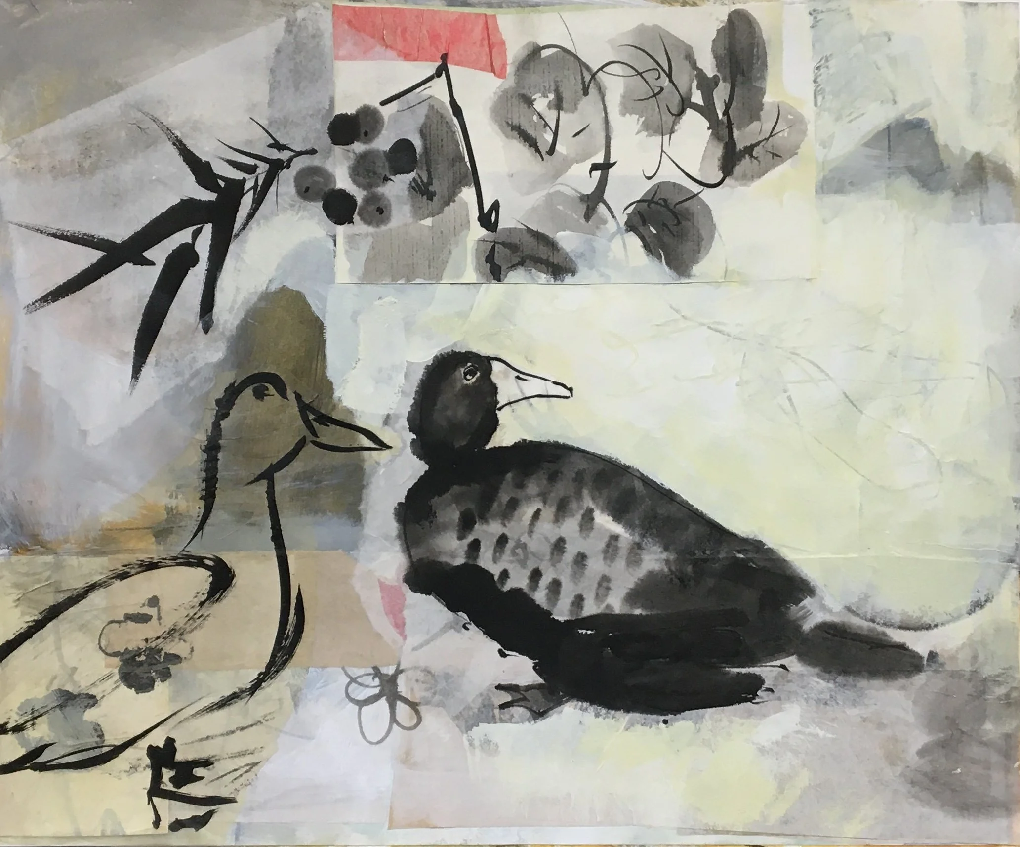 no.4 collage 14x17 on paper