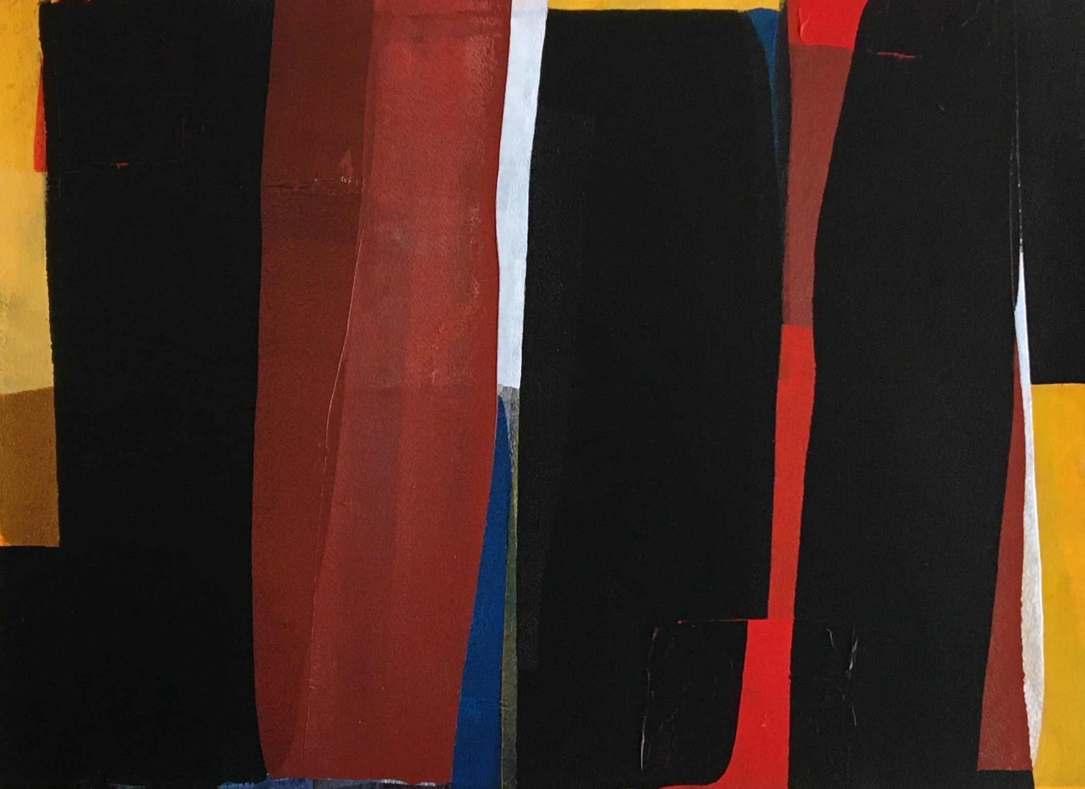 composition no. 4  18 x24  acrylic on paper
