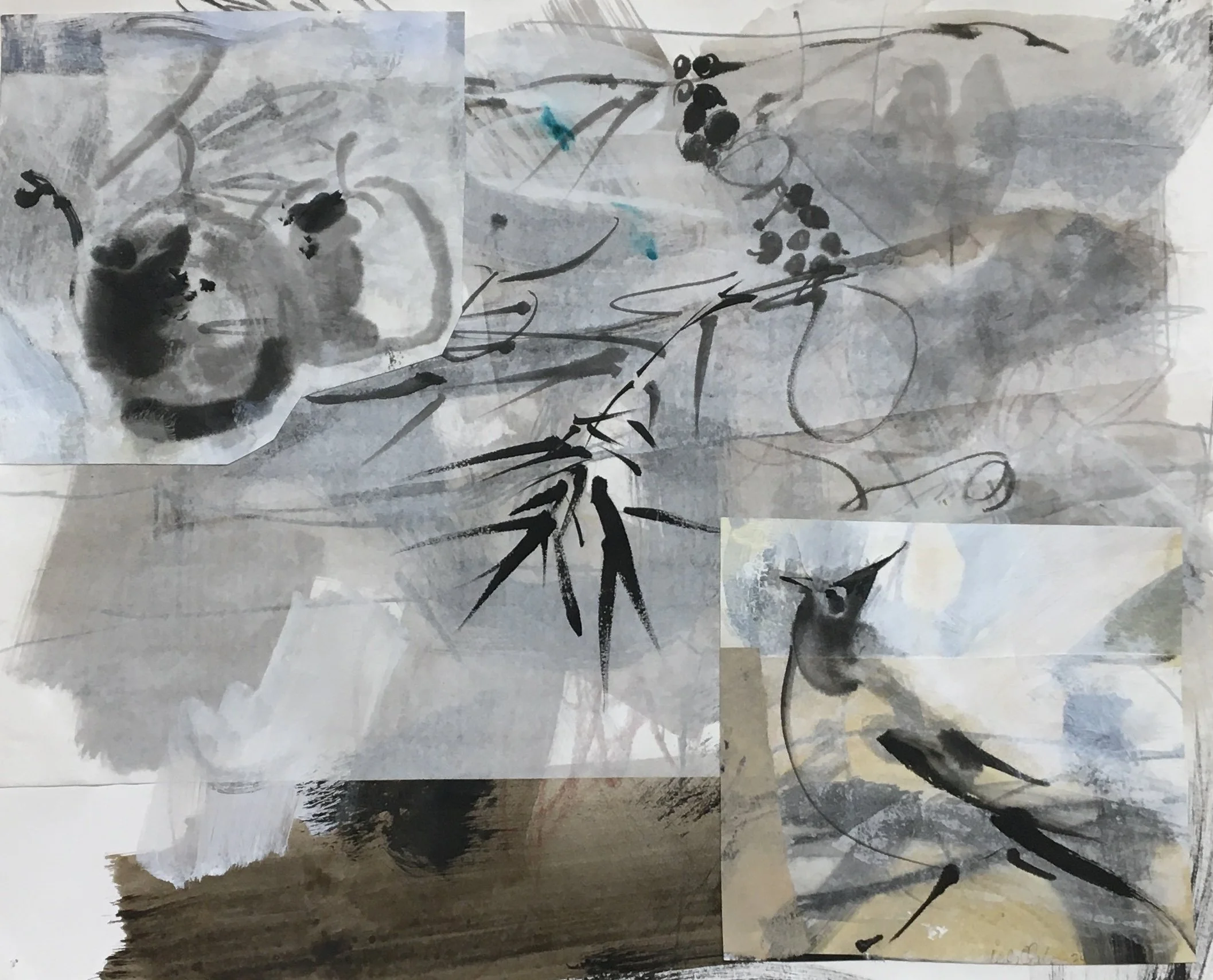 no.3 collage 14x17 on paper