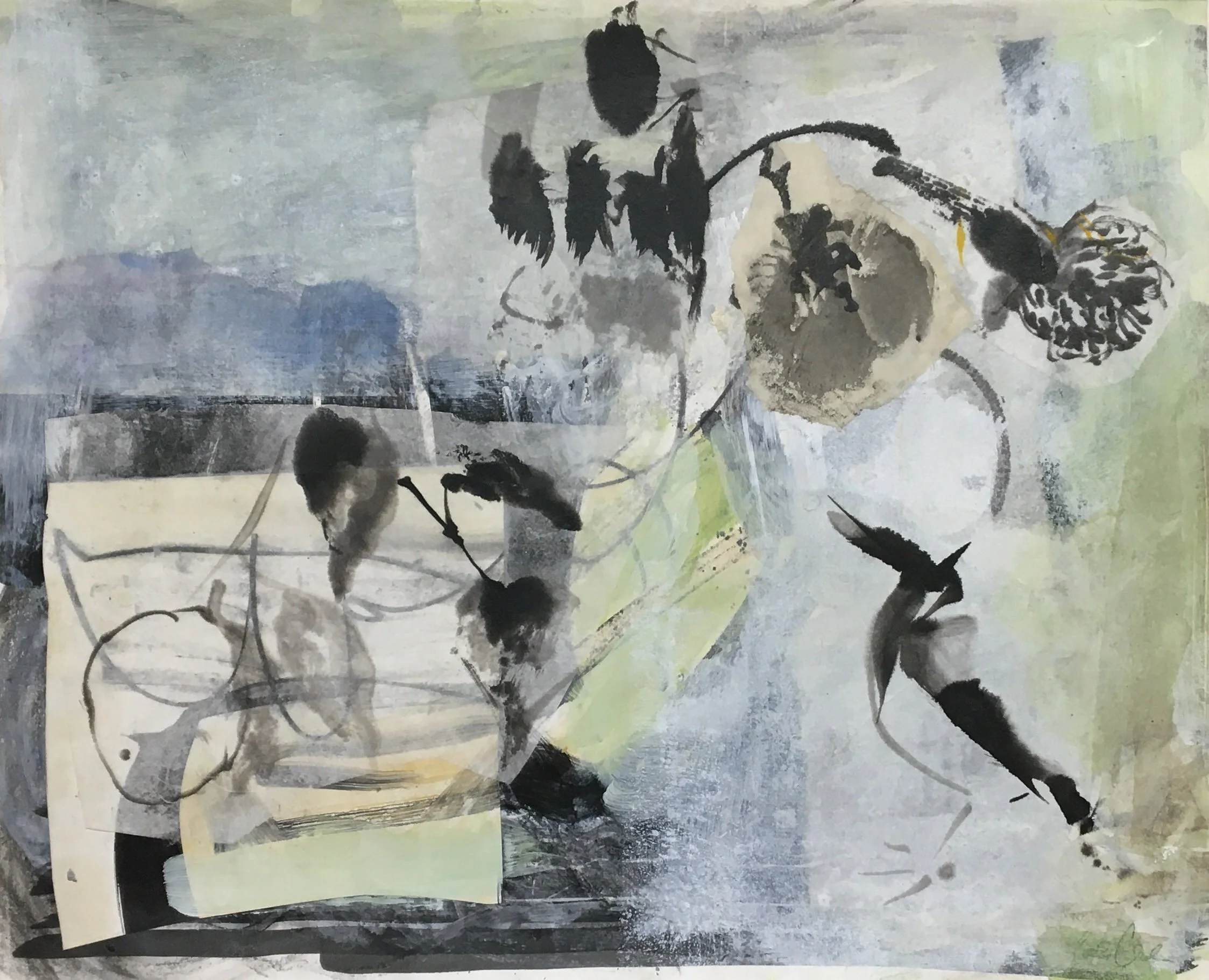 no.2 collage 14x17 on paper